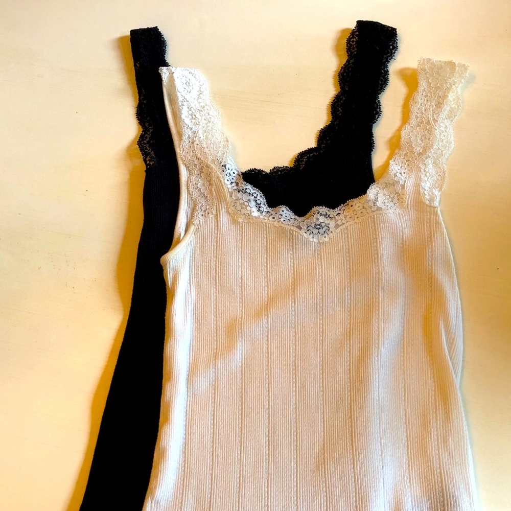 Black and White Ralph Lauren Small Tanks